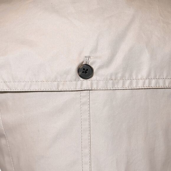 Banana Republic Beige Belted Trench Coat Button Double Breast Pockets Jacket S - Picture 9 of 11